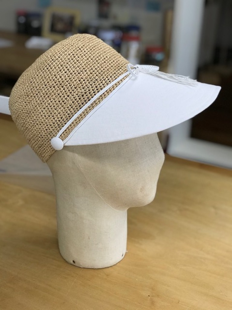 Masaki・Kyoko・佐藤繊維の麦わら風の帽子です。未使用☆タグ付き 龍角